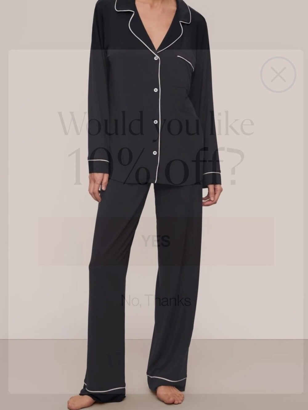 Eberjey Women's Pajamas PJs Sleepwear XL Black Gisele Tinsel